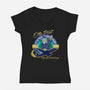 Otto Pilot-womens v-neck tee-AlemaArt