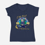Otto Pilot-womens v-neck tee-AlemaArt