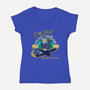 Otto Pilot-womens v-neck tee-AlemaArt