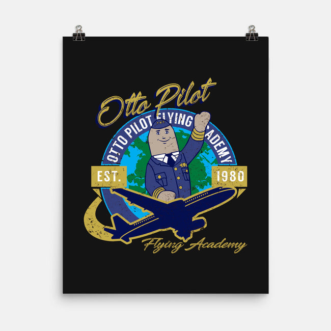 Otto Pilot-none matte poster-AlemaArt
