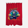 Otto Pilot-none polyester shower curtain-AlemaArt