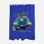 Otto Pilot-none polyester shower curtain-AlemaArt