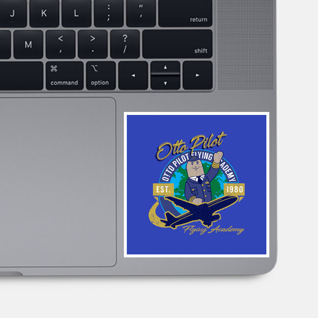 Otto Pilot-none glossy sticker-AlemaArt