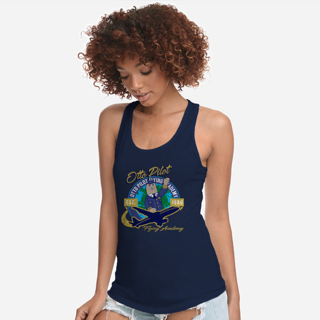 Otto Pilot-womens racerback tank-AlemaArt