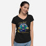 Otto Pilot-womens v-neck tee-AlemaArt