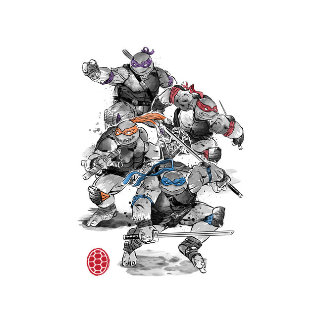 Turtle Squad-none removable cover w insert throw pillow-DrMonekers