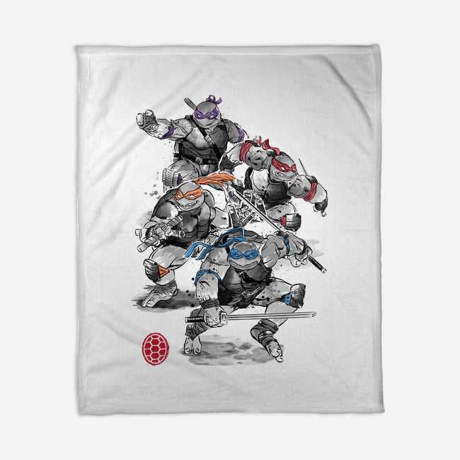 Turtle Squad-none fleece blanket-DrMonekers