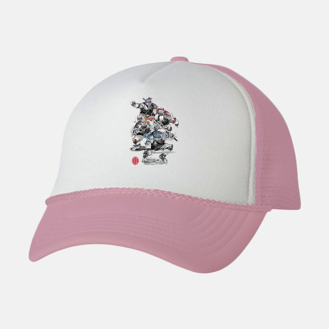 Turtle Squad-unisex trucker hat-DrMonekers
