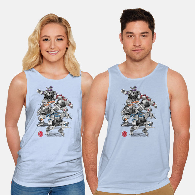 Turtle Squad-unisex basic tank-DrMonekers