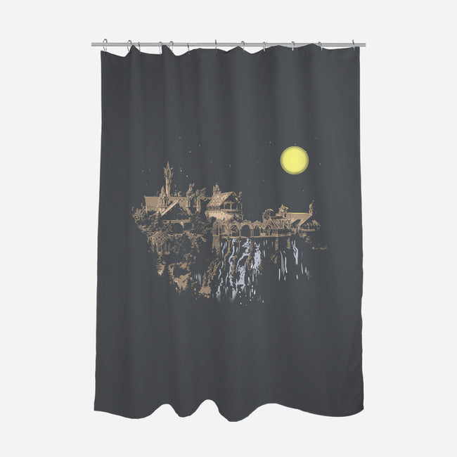 Elven Valley-none polyester shower curtain-fanfabio