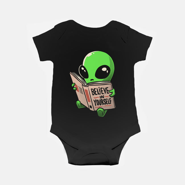 How to Believe in Yourself-baby basic onesie-eduely