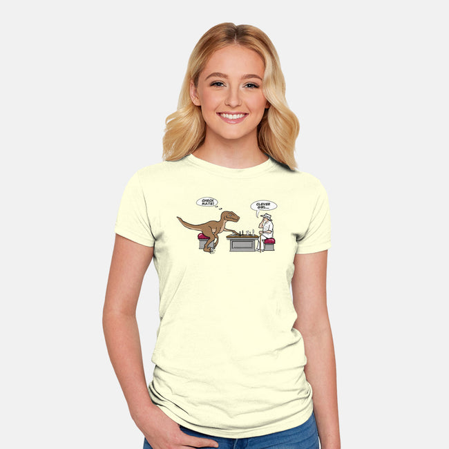 Checkmate-womens fitted tee-kimgromoll