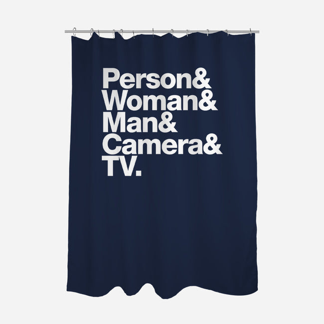 Cognitive Speech-none polyester shower curtain-mannypdesign
