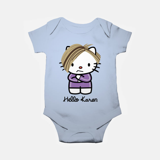Hello Karen-baby basic onesie-SeamusAran