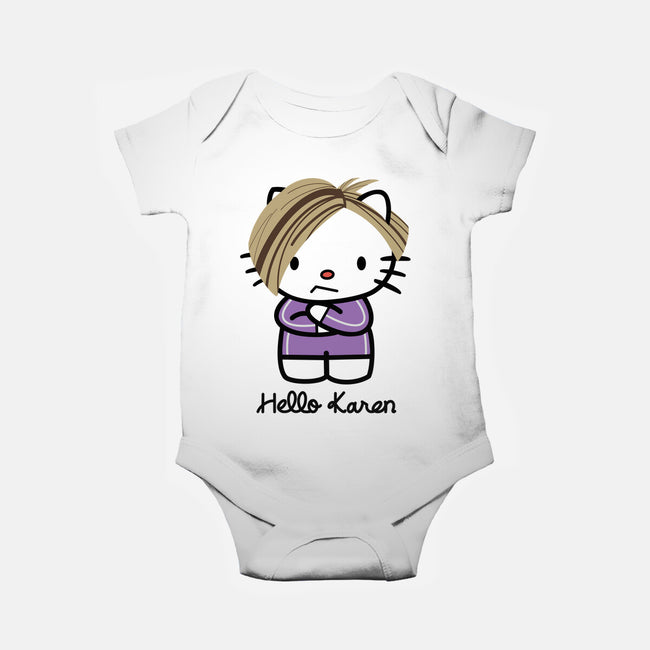Hello Karen-baby basic onesie-SeamusAran