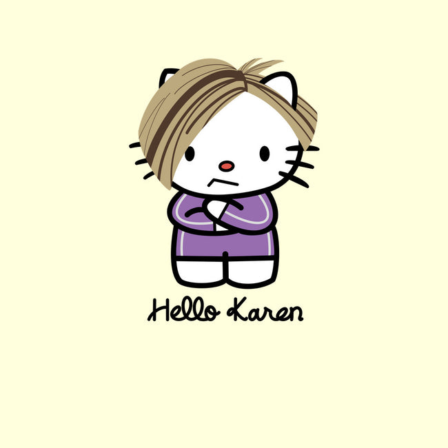 Hello Karen-womens fitted tee-SeamusAran