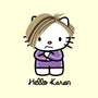 Hello Karen-none glossy sticker-SeamusAran