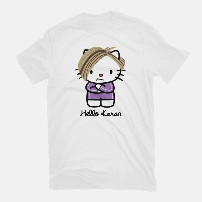 Hello Karen-womens basic tee-SeamusAran