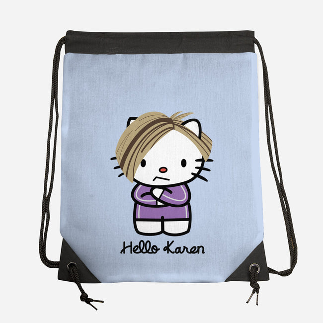 Hello Karen-none drawstring bag-SeamusAran