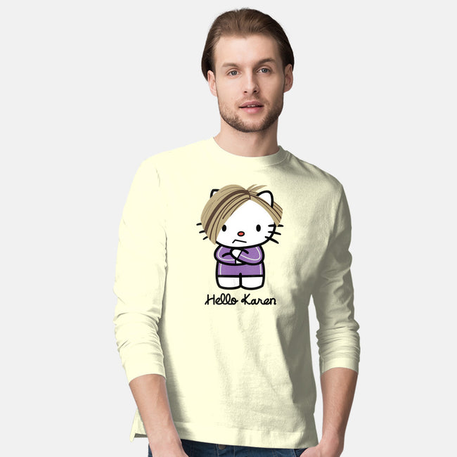 Hello Karen-mens long sleeved tee-SeamusAran