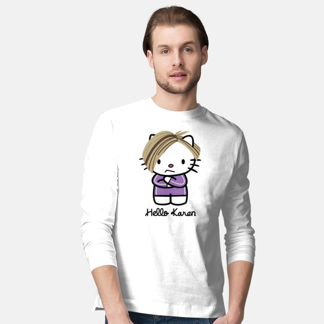 Hello Karen-mens long sleeved tee-SeamusAran