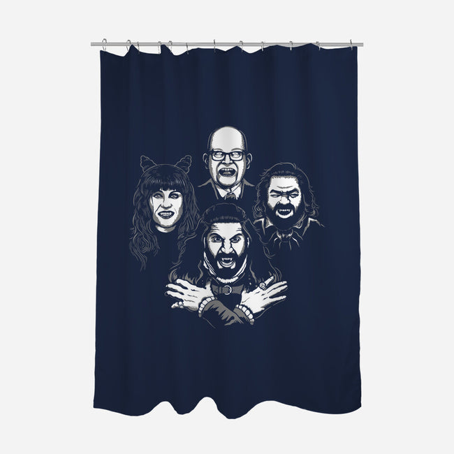 Bohemian Shadows-none polyester shower curtain-DCLawrence