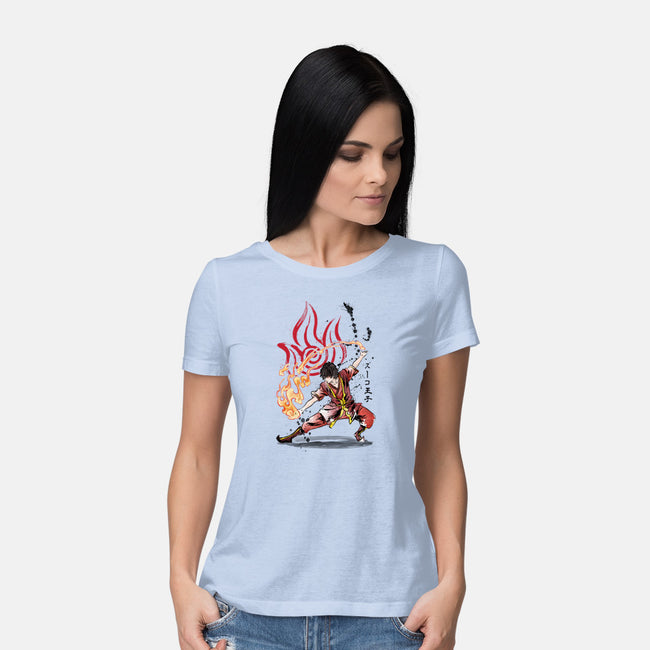 The Power of the Fire Nation-womens basic tee-DrMonekers