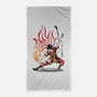 The Power of the Fire Nation-none beach towel-DrMonekers