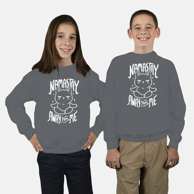 Namastay Away From Me-youth crew neck sweatshirt-koalastudio
