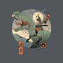 Jurassic Samurai-none removable cover w insert throw pillow-vp021