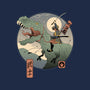 Jurassic Samurai-none removable cover w insert throw pillow-vp021
