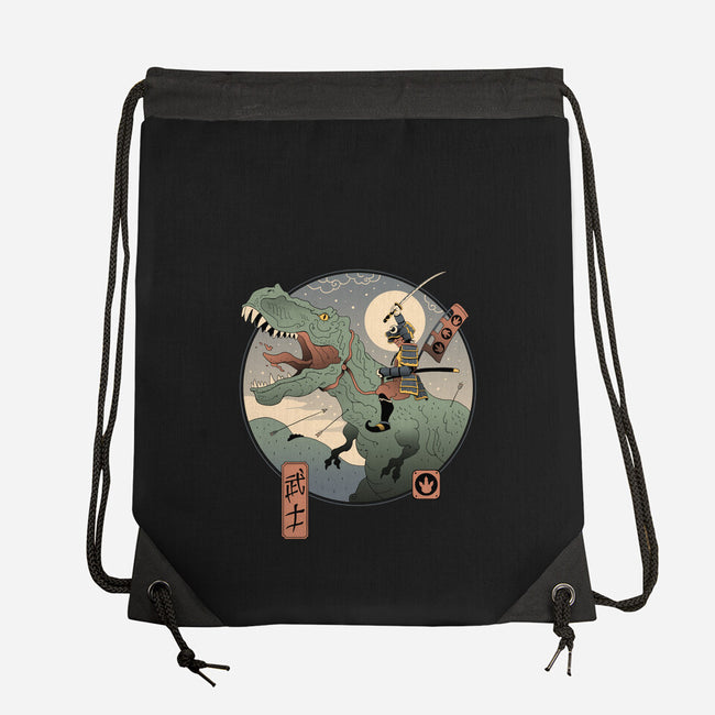 Jurassic Samurai-none drawstring bag-vp021