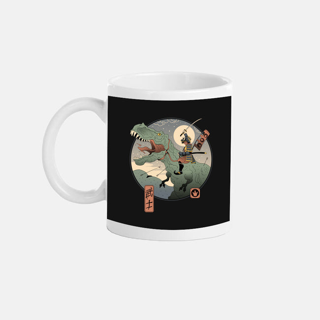 Jurassic Samurai-none glossy mug-vp021