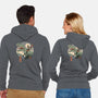 Jurassic Samurai-unisex zip-up sweatshirt-vp021