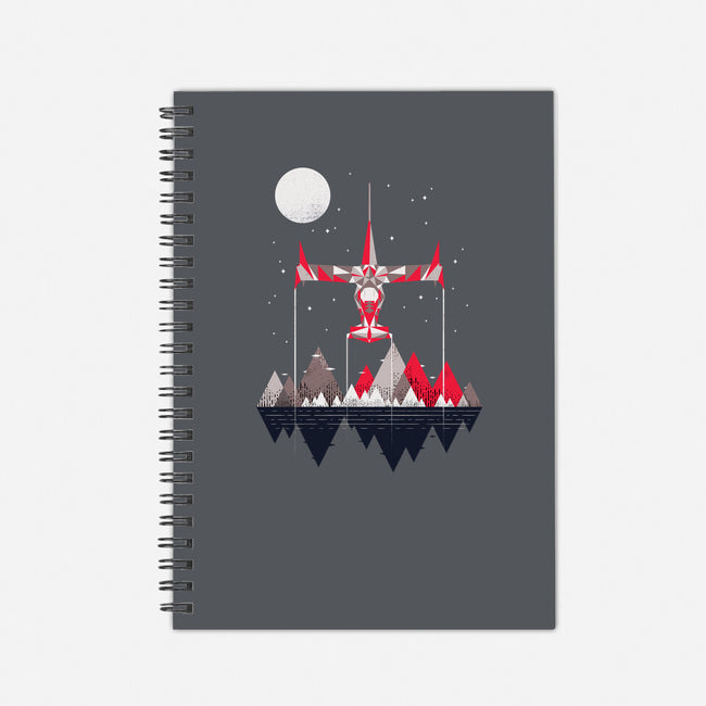Swordfish in The Sky-none dot grid notebook-rocketman_art