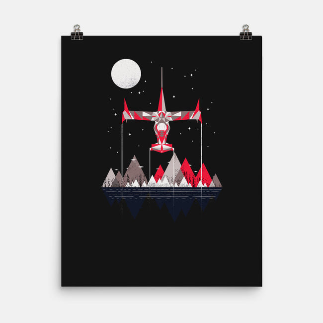 Swordfish in The Sky-none matte poster-rocketman_art