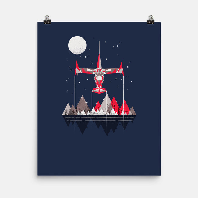 Swordfish in The Sky-none matte poster-rocketman_art