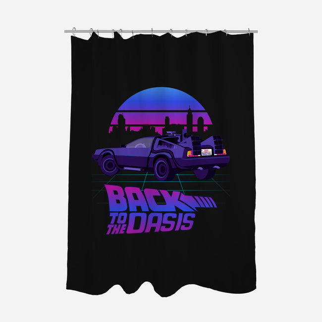 Back to the Oasis-none polyester shower curtain-GeekMeThat