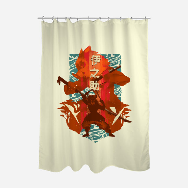 Boar Mask-none polyester shower curtain-hypertwenty