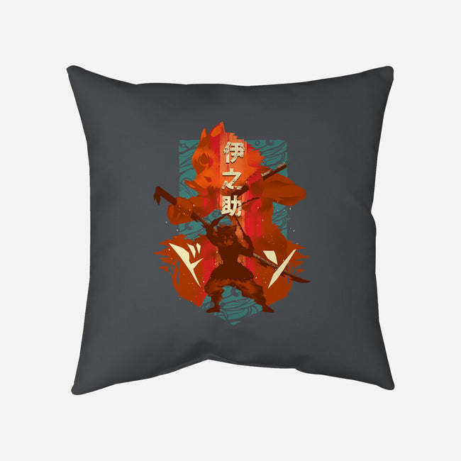 Boar Mask-none removable cover throw pillow-hypertwenty