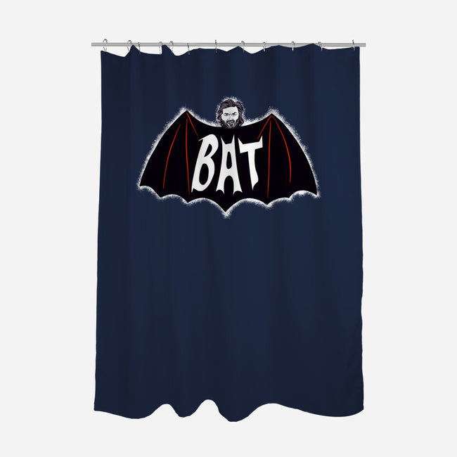 Bat!-none polyester shower curtain-kentcribbs