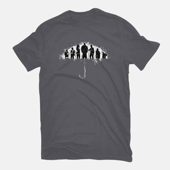 Under My Umbrella-mens basic tee-rocketman_art