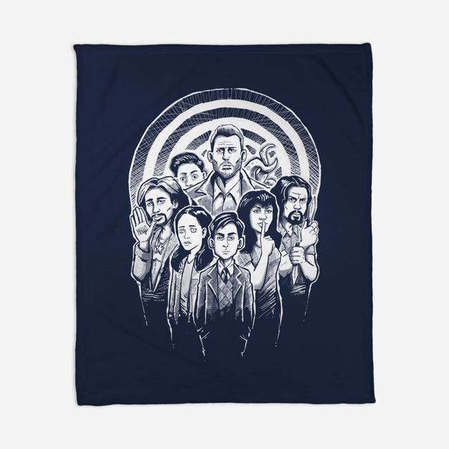 Weird Family-none fleece blanket-Andriu