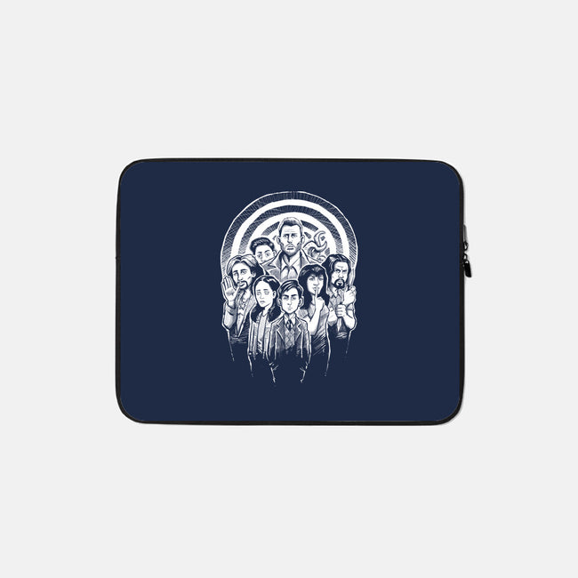 Weird Family-none zippered laptop sleeve-Andriu