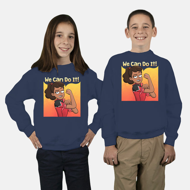 Rebel Ensign-youth crew neck sweatshirt-teesgeex