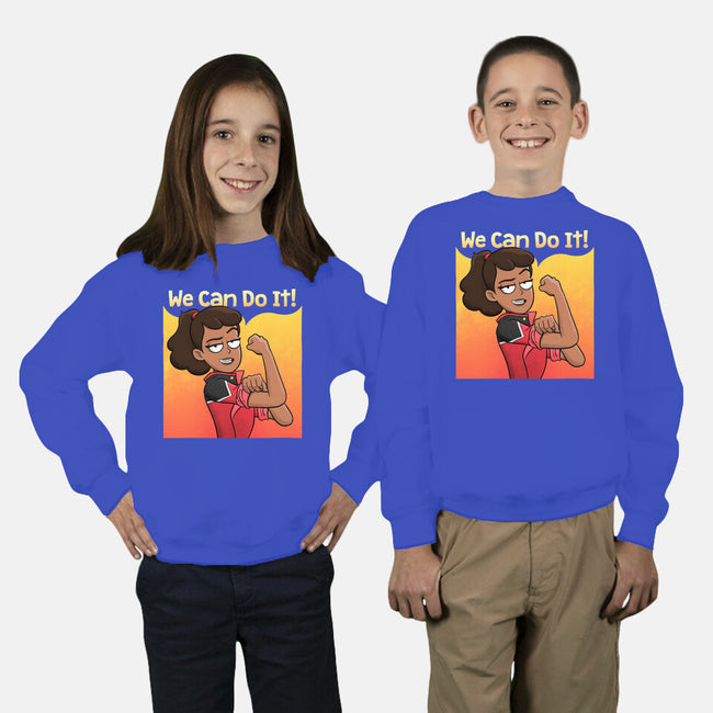 Rebel Ensign-youth crew neck sweatshirt-teesgeex