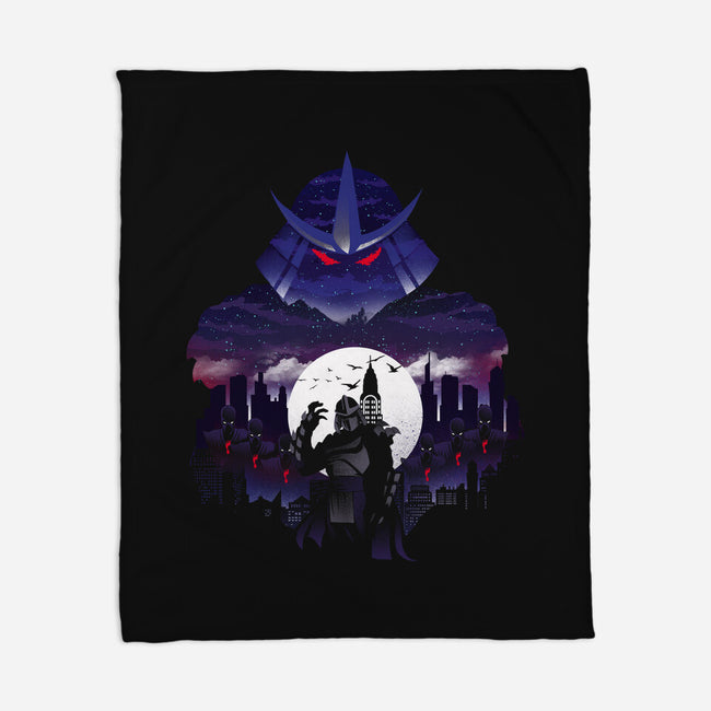 Supervillain Night-none fleece blanket-dandingeroz