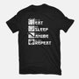 Rinse and Repeat-womens fitted tee-CoD Designs