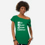 Rinse and Repeat-womens off shoulder tee-CoD Designs