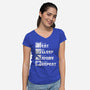 Rinse and Repeat-womens v-neck tee-CoD Designs